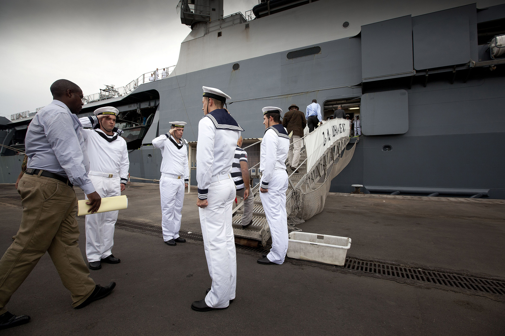 Operación de la Fuerza Naval de la Unión Europea Atalanta. Johan de Witt, ha sido anfitrión.
