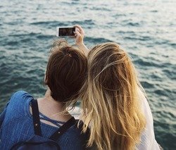 Selfie frente al mar - Autofoto