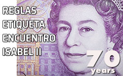 Imagen de la reina Isabel II en un billete de curso legal del Reino Unido