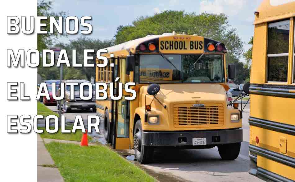 Bus escolar. Los buenos modales en el autobús escolar