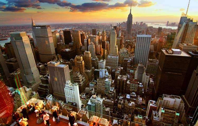 Nueva York, sunset.