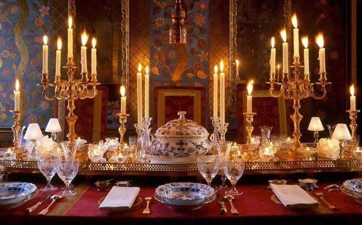 Mesa elegante para fiesta