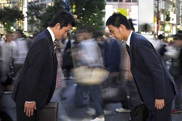 Saludo tradicional de Japón.