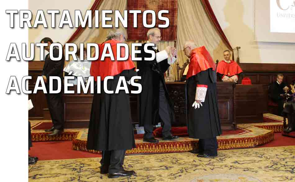 Las autoridades académicas y sus tratamientos de cortesía. Honoris Causa profesor Francisco Muñoz Conde