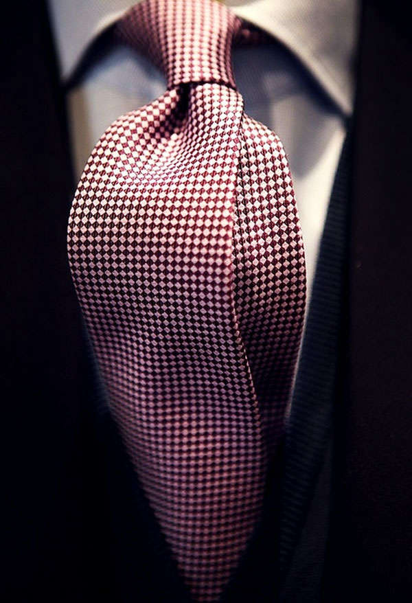 Corbata. Corbata de seda.