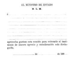 Documento diplomático.