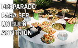 Mesa preparada para los invitados