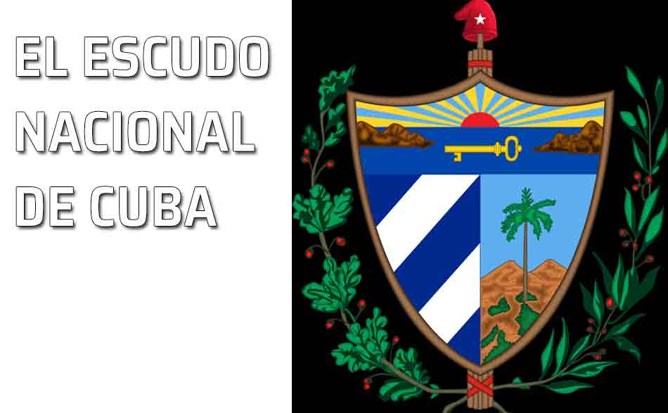 El escudo de la Palma Real. El escudo nacional de Cuba