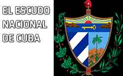 El escudo de la Palma Real. El escudo nacional de Cuba