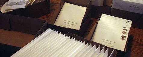 Invitaciones. Preparando invitaciones para enviar.