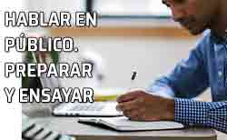 Estudiando. Hablar en público: preparar la intervención previamente