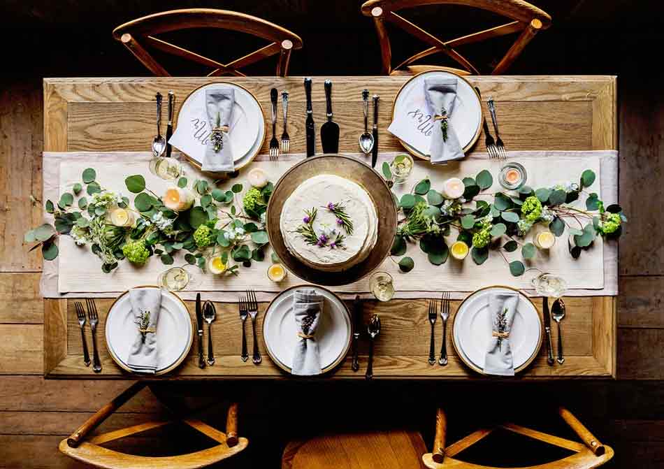 Cómo rellenar un plano de mesa