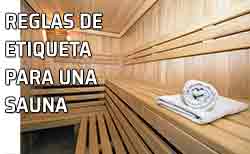 Sauna equipada y preparada para ser utilizada