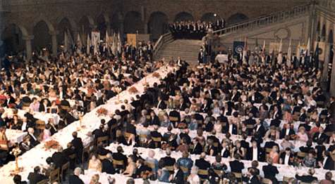 Menú banquete de gala. Premios Nobel 1904.