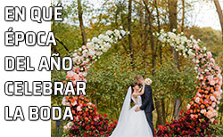 Novios celebran su boda en primavera