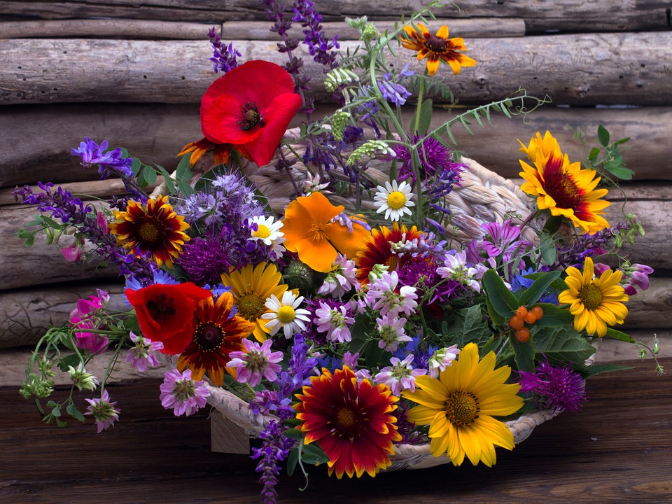 Ramos de flores variadas