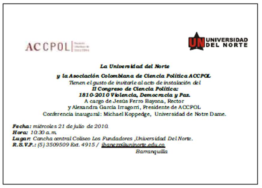 Invitación.