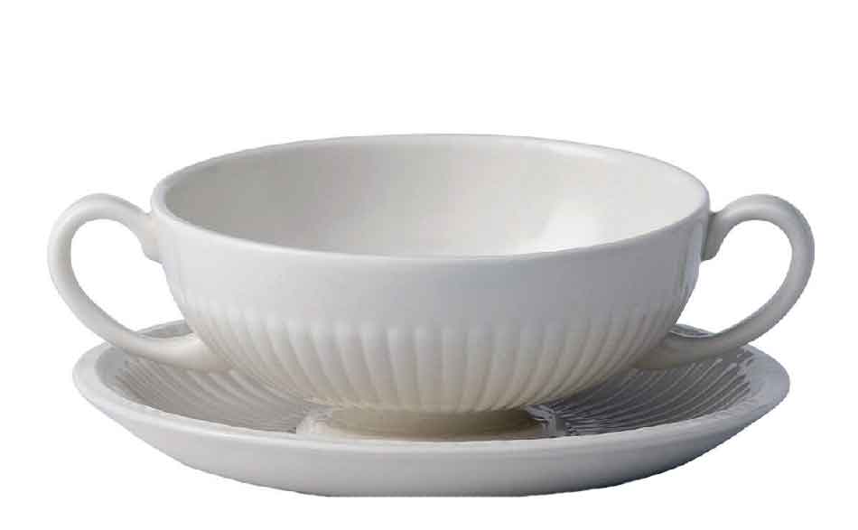 Taza de consomé con plato Edme Wedgwood