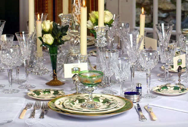 Mesa elegante para fiesta