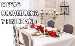 Mesa elegante para Nochebuena o Fin de Año