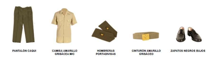 Accesorios. Uniforme diario.